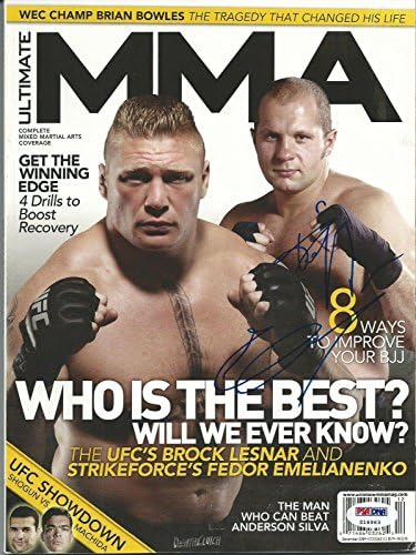 Fedor Emelianenko potpisao decembar 2009 Ultimate MMA Magazin PSA/DNA Pride UFC - Autogramirani