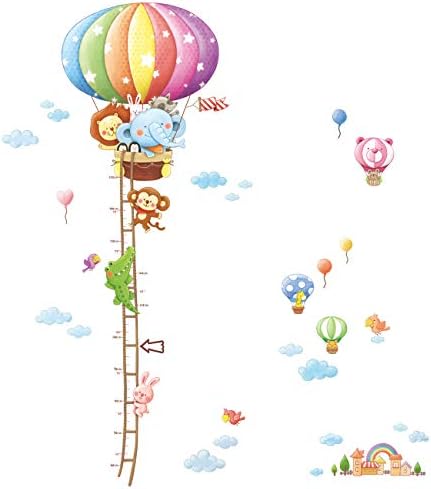 DECOWALL BS-1606 Tabela rasta visine balona za životinje dječje zidne naljepnice zidne naljepnice