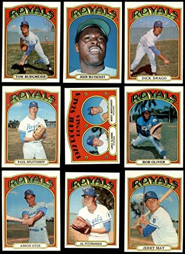 1972. TOPPS Kansas City Royals Team set Kansas City Royals Nm Royals