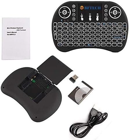 BFTECH Tricolor Mini bežična tastatura na dodir ručni daljinski, touchpad miš Combo, daljinsko