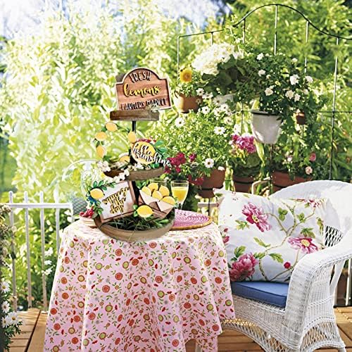 Regied mini ljetni ukrasi za ladicu Freshdecorativna ravna ukrasna cvijeća Farmhouse Ljeto tire ladica