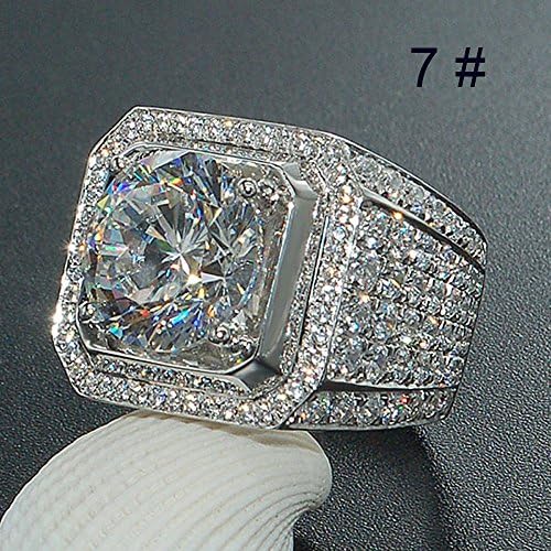 Žene Muškarci Luksuzni modni nakit Pribor sjajnih prstenova Djevojke Trendi prirodni bijeli safir Slatki jednostavni prstenovi