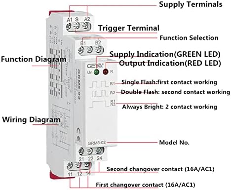 EXONGY Din Rail elektronski Relejni relej memorije relej SPDT 16a Step relej AC230V ili AC/DC12 - 240V impulsni