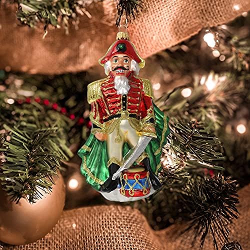 Ograničeno izdanje Kurt Adler Nutcracker Soldier Božićni Ornament - ručni dodatak za božićno drvce za praznično raspoloženje, unikatne poklone i dekor-ekskluzivna uspomena napravljena u Poljskoj