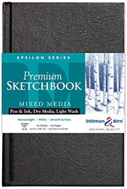 Stillman & BIRN Epsilon serija SketchBook, A4, 150 gsm, bijeli papir, glatka površina