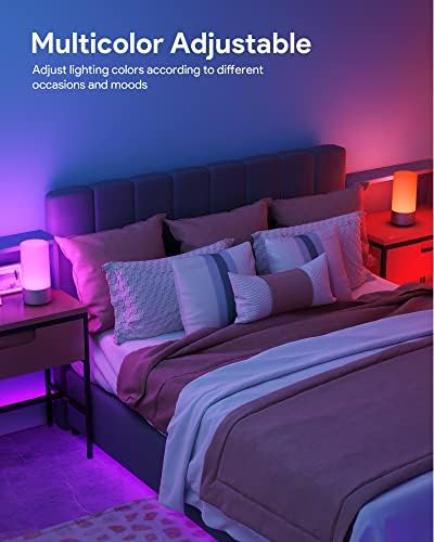 LED stolna lampa, 3-nivoa zatamnjiva dodirna lampa, 16 miliona RGB stolna lampa za promjenu boje