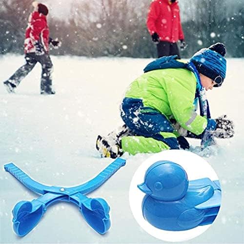 Three D Snowball Maker, Duck Snowball Maker, 2 kom Cartoon Snowball Maker Sandy Maker Clip savršen za djecu igraju snijeg, boja se šalje nasumično