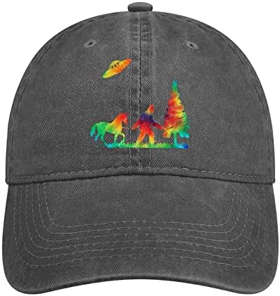 Tie Dye Bigfoot Unicorn UFO bejzbol kapa za muškarce žene klasični Tata šešir Podesiva kapa za putovanja u