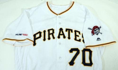 2019 Pittsburgh Pirates Tyler Lyons # 70 Igra Polovni bijeli dres 150 Patch 48 92 - Igra Polovni MLB dresovi