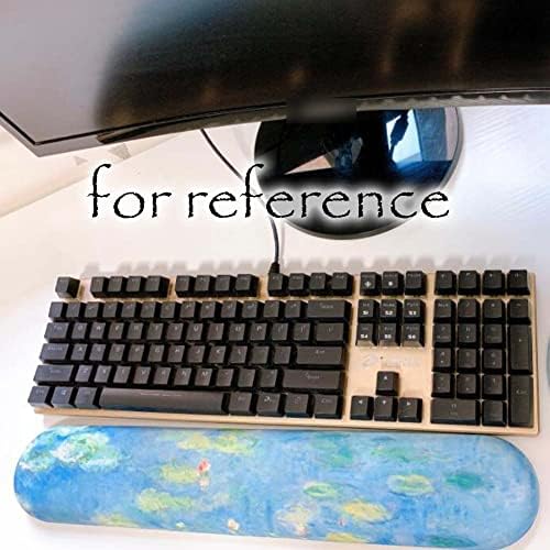 Plava Memory Foam Mouse Ručni Oslonac Lotus Laptop Podloga Za Miš Ulje Za Farbanje Mehanička Tastatura Podrška Za Zapešće