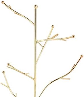WPYYI Nordijski mali stalak u obliku drveća u obliku drveća Mramorna metala Naušnice Ogrlica