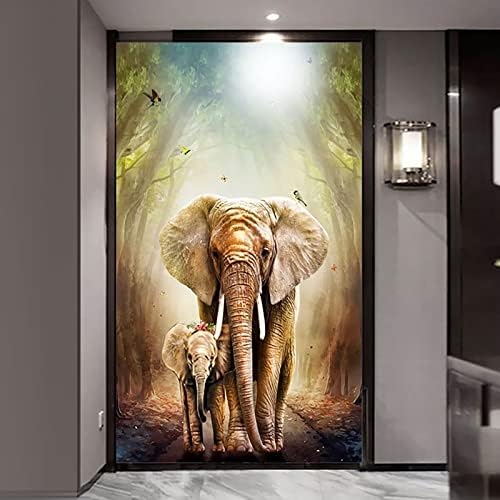 Instarry 5D kompleti za dijamantske slike za odrasle velike veličine Elephant Crystal Cross Stitch zidne slike umjetnički komplet 47, 2x23, 6 inča