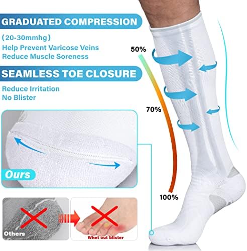 20-30 mmhg Čarape za koljeno visoke kompresije za medicinsku medicinsku medicinsku medicinsku