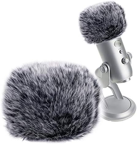 SUNMON mikrofon krzneni muf za vjetrobransko staklo, savršeni štit za Mic Pop Filtersku masku za plavi