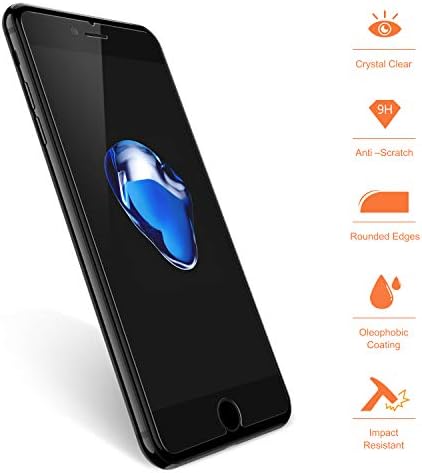 Barbow [4 Pack] za iPhone 8 / iPhone 7 Zaštitnik zaslona [Kaljev staklo] Zaštitnik zaslona sa [9h tvrdoćom] [Crystal Clear] [Easy Bubble-bez instalacije] [Otpor ogrebotina]