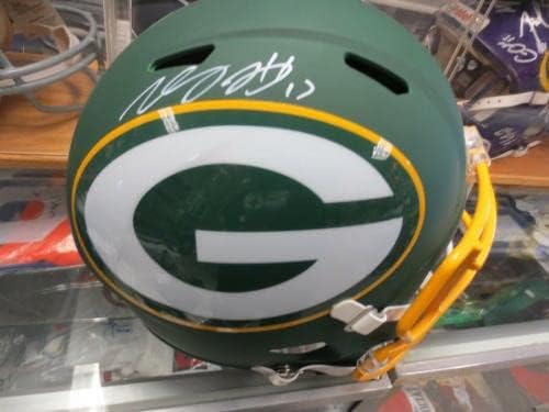 Davante Adams Green Bay Packers potpisao repliku kacige u punoj veličini JSA NFL kacige sa COA autogramom