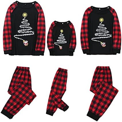 Božićni muškarci tata ispis bluza PJS set hlače Xmas Obiteljska kuća za odmor Pajamas Podudarni setovi Pamuk