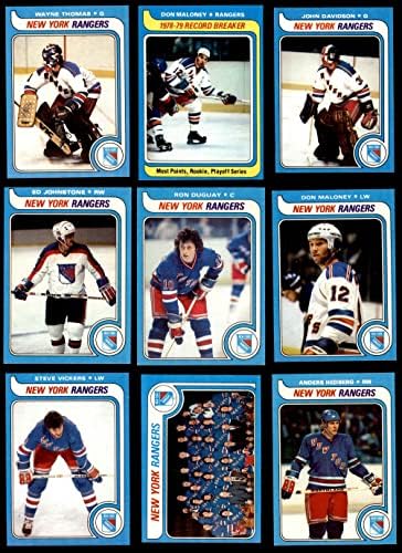 1979-80 TOPPS New York Rangers u blizini Team Set New York Rangers-Hockey Ex / MT + Rangers-Hokej