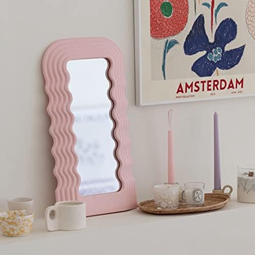 Zorosy Wave Table Makeup ogledala za žene - sto kozmetička ogledala Desktop za zid Creative spavaća
