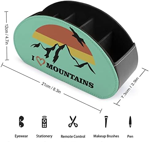 Volim planinarenje Mountain držač za daljinsko upravljanje skladište multifunkcionalni stoni organizator sa 5 pretinaca