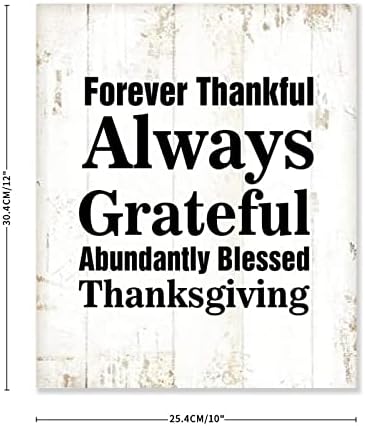 Tollyeeeeee cijev viseći zidni znak Zauvijek zahvalan uvijek zahvalna obilno blagoslovljena