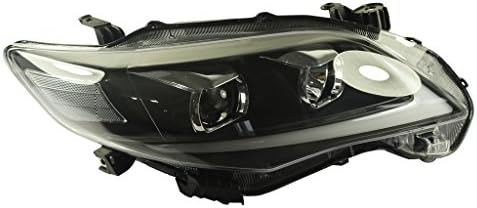 JDMSPEED Novi farovi DRL Halo LED projektor glavna svjetla zamjena za Toyota Corolla 2011-2013