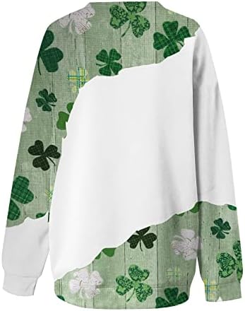 St Patricks Dan majica s dugim rukavima bluza Crewneck Duksevi ispisani bluze Žene na vrhu LAOSE FITTED COMFY