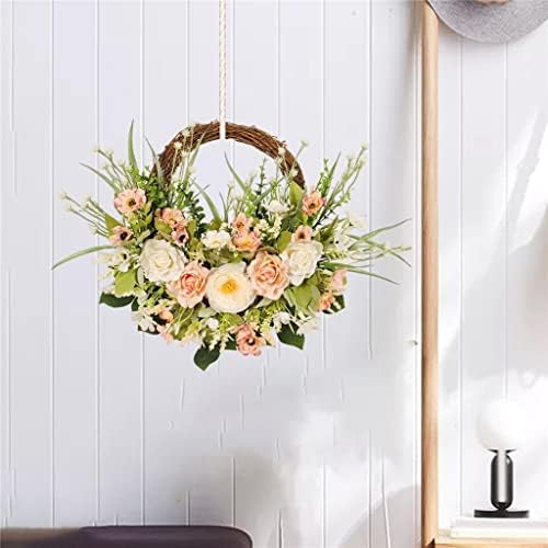 SDFGH su prednja vrata ruža cvjetna vijenca cvjetni dekor zidni dekor viseći ukras vijenac za vrtnu zabavu Home