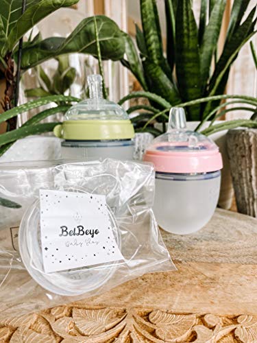 Slamnate bradavice za Comotomo flašicu za bebe i Mason flašice za bebe | silikon za hranu / bez BPA / prosipanje