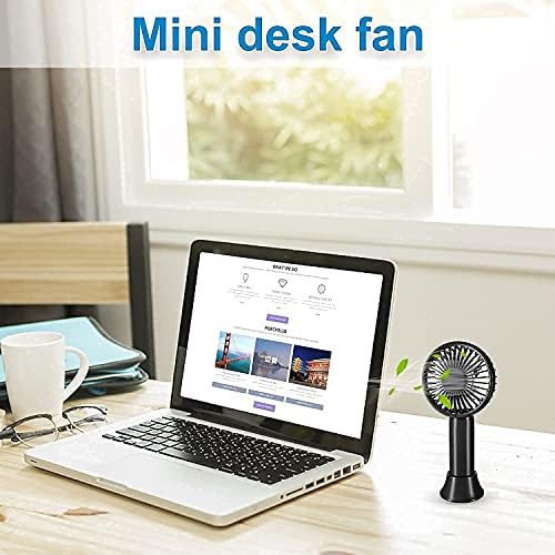 Aluan ručni Fan Bundle, plava ručni Fan & amp; Crni Mini prijenosni Fan za djecu Djevojke žena muškarac Home Office Outdoor Travel