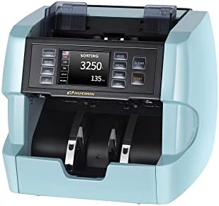 NUCOUN VC - 7b Blue bank Grade Money Counter Machine mješoviti apoen brojanja vrijednosti serijski broj 32 valuta omogućeno 2cis / UV / IR / MG / MT otkrivanje krivotvorenih novčanih novčanica brojač vrijednosti i štampač