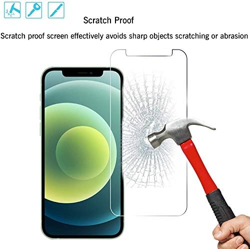 Sinhanker Glass zaštitnik ekrana kompatibilan sa iPhoneom 11/iPhone XR, 6,1-inčnim 4-dijelnim kaljenim