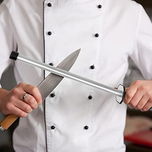 Ynnico dijamantski karbonski nož za oštrenje čelika-profesionalni nož za oštrenje noža za brušenje za kuhinju, dom ili lov, 12 inča