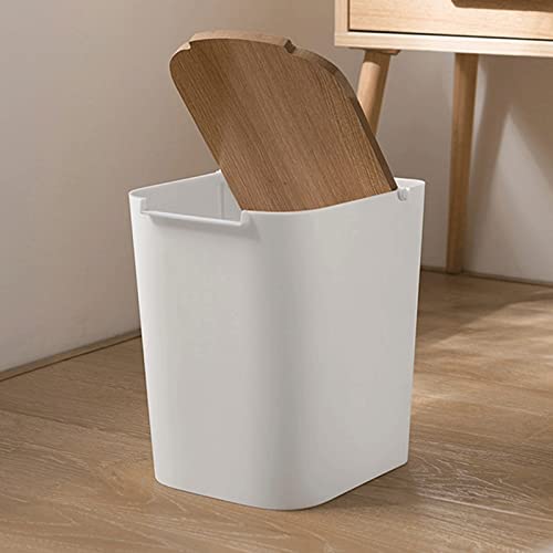 Zukeeljt smeće može smeće može kućni kantu za smeće može kupatilo kutiju za odlaganje s poklopcem, kuhinja kupatilo smeće može bijelo