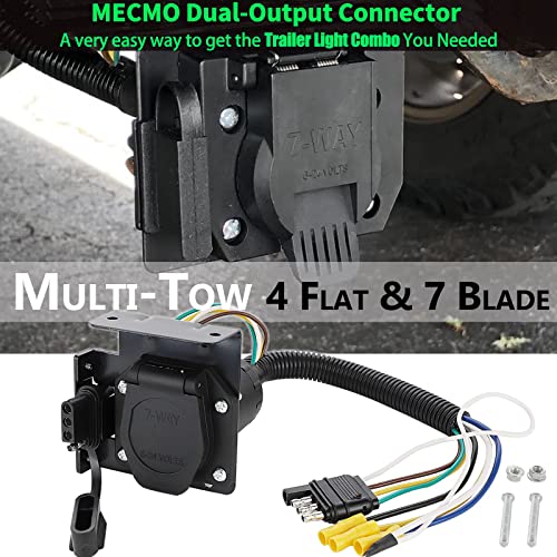 Mecmo multi-vuča 4 smjerna ravna do 7 puta i 4 ravna adapter za prikolicu s prilagođenim 4-pinskim