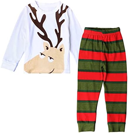 Toddler Boy Outfits 4T dječji dječji dječji dječaci Djevojke Dvodijelni set pidžama slatki božićni snjegović