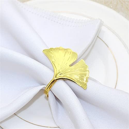 TBiiexfl 6pcs Prstenje salveta zlatni držač salveta za božićne večerske stranke vjenčanja