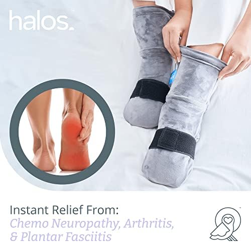 Halo ledene rukavice - ručni paket leda za povrede ruku, paket leda prsta, karpalni tunel & amp; Halos paket leda za stopala hladne čarape - čarape za hladnu terapiju za rasterećenje natečenih stopala