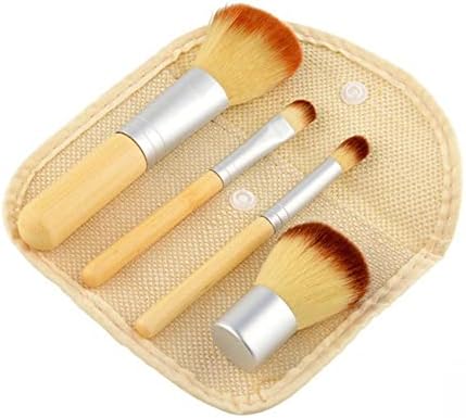 Wybfztt-188 4pcs bambusova četkica za šminku Postavite kozmetički alati za rumenilo u prahu sjenilo za sjenilo