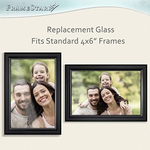 Framestarr 4x6 Staklo, Zamjena okvira za slike za 4 x 6 okvira za slike, pravi stakleni poklopac