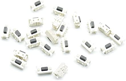 HIKOTA Micro Switch 50kom bijeli crni mikro taktni prekidač dodir 3 * 6 * 3.5 3x6x3. 5 SMD za MP3