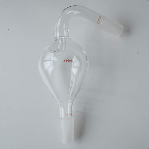 Deschem 250ml, 24/40, stakleni savijeni adapter protiv prskanja, glava protiv prskanja, laboratorijski
