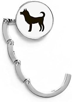 Crni pas slatka životinja za životinje portreta kuka ukrasna kopča ekstenzija sklopiva vješalica