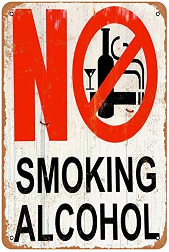 SUMIK metalni Limeni znak bez pušenja, Vintage art Poster plaketa Bar Kafe prodavnica Kućni zidni