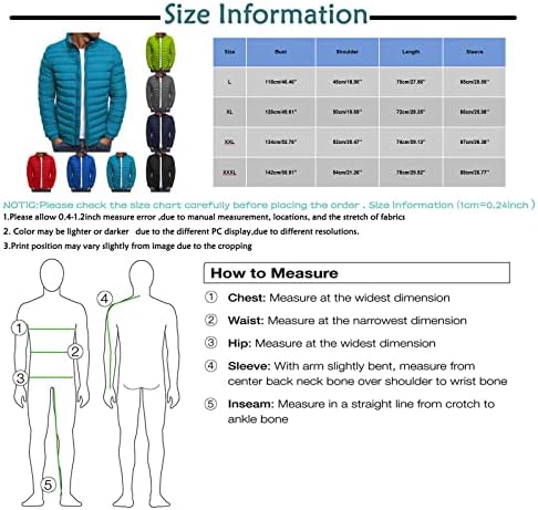 Muški kaput, plus veličine dugih rukava Muškarci Trendovi aktivni zimski zip zip up jakne učvršćuju čvrstu