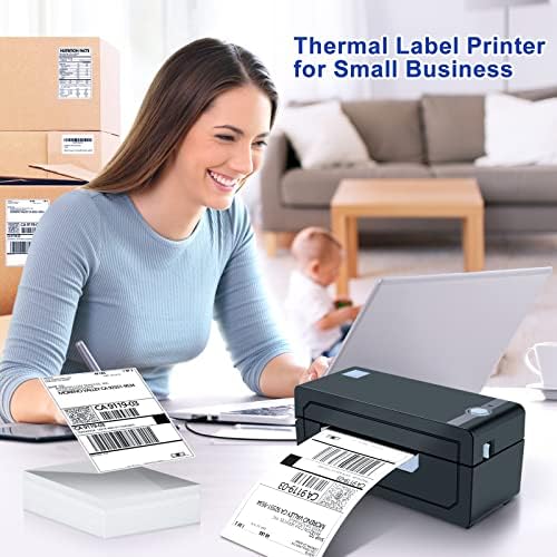 JADENS štampač naljepnica za otpremu - 150mm / s 4x6 štampač termalnih naljepnica, štampač naljepnica