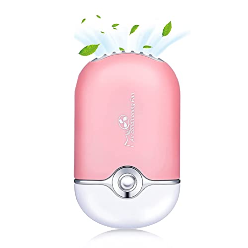 Lash Fan, Shmian USB punjiva ručni bezdušni Mini prijenosni ventilator za trepavice sa ugrađenim sunđerom Klima uređaj Hlađenje hlađenje ventilator za kosu za proširenje trepavica Pink