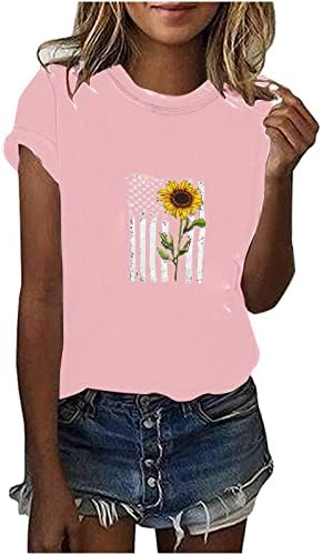 Ženska majica jesen ljetna kratka rukava odjeća za posadu grafička casual bluza majica za djevojke 6R 6R