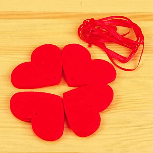 Tehničko crveno srce Garland Non tkani privjesak za viseće Ornament za zavjese za vješanje za DIY ručno rađene za Valentinovo, raspored prostora za vjenčanje Love Garlands Crveni srčani privjesak čari