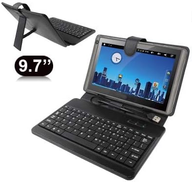 Haijun Tablet PC Cover Case 9.7 inčni univerzalni Tablet PC kožna torbica sa USB plastičnom tastaturom